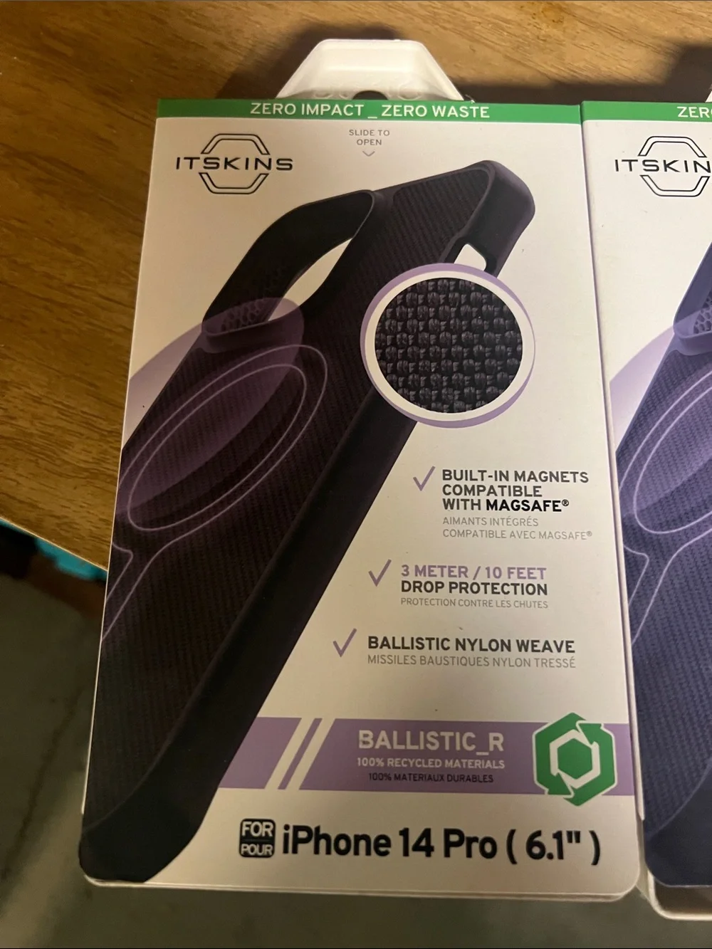 Ballistic -R Itskin Nylon Weave Phone Case for iPhone 14 Plus - Purple